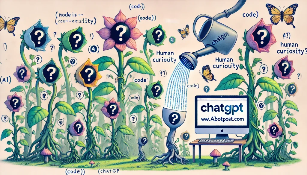 Un jardin fantastique où les questions impossibles fleurissent, nourries par la puissance de l'IA