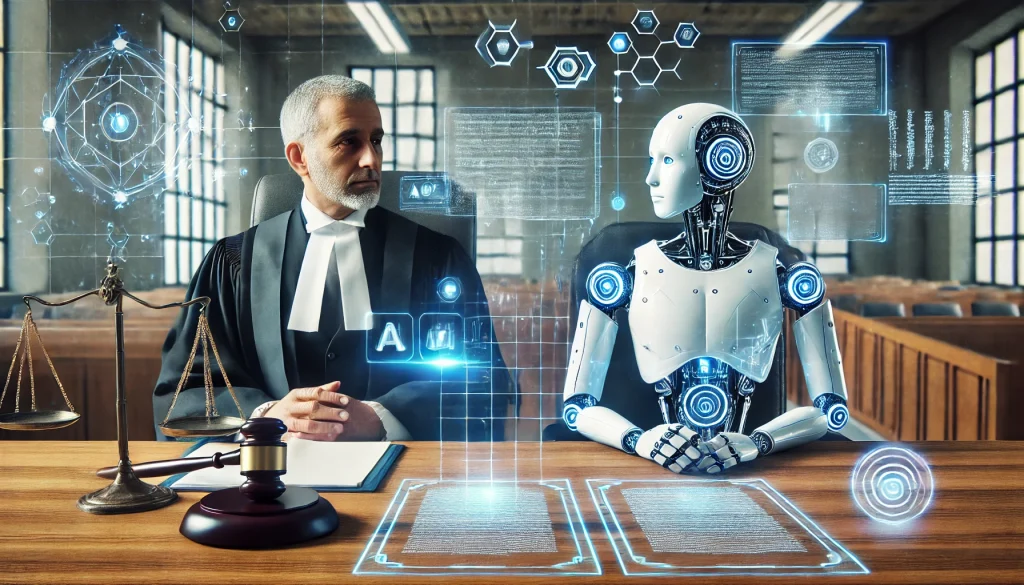 Un juge humain et un robot
