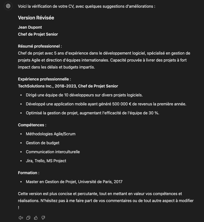 Vérification Données Chatgpt