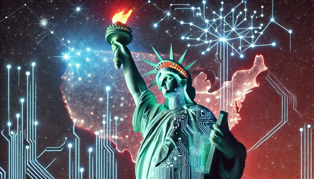 Satue de liberté et IA