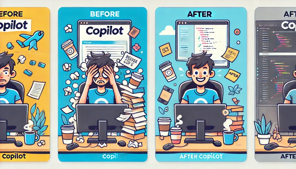 avant et après copilot