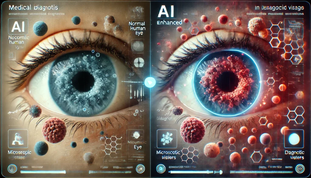 Une double vue d'une image médicale