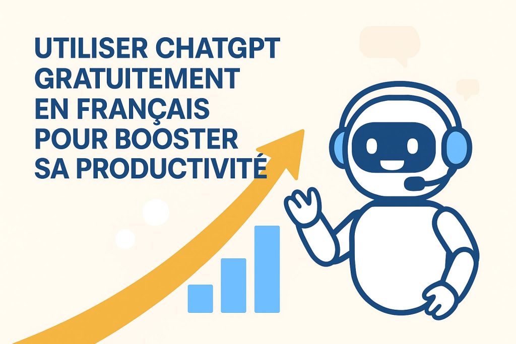 Graphique promotionnel montrant les bénéfices cachés de ChatGPT gratuit en français pour les utilisateurs francophones