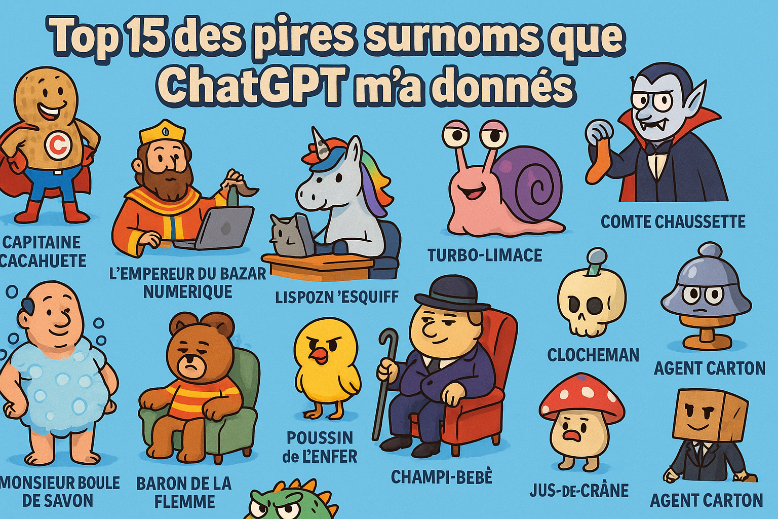 Top 15 des pires surnoms que ChatGPT m’a donnés (j’ai pleuré de rire)